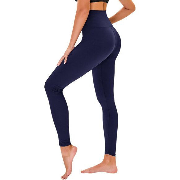 High Waisted Tummy Control Leggings - Opaque Yoga Pants for Everyday Comfort - Picture 1 of 5